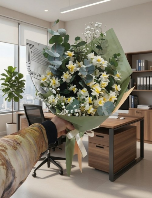  Doğal zarafetin tanımı: Beyaz nergis  Eucalyptus