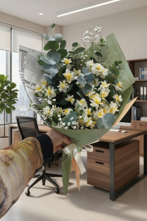  Doğal zarafetin tanımı: Beyaz nergis  Eucalyptus