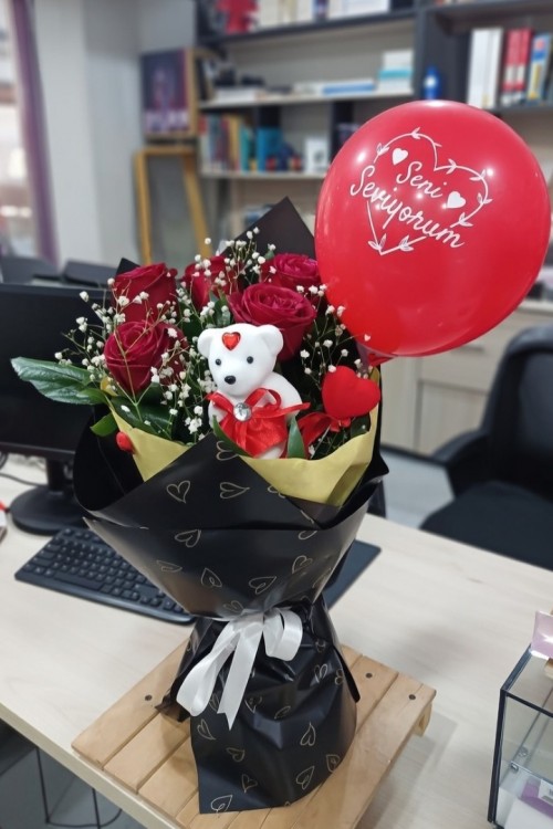 Aşk kokan buket Romantizmin