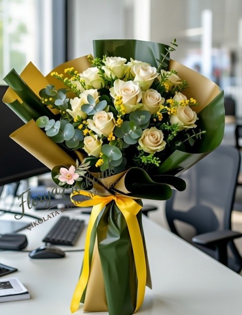 13 Beyaz Gül Buketi – Zarafet ve Saflığın En Güzel İfadesi