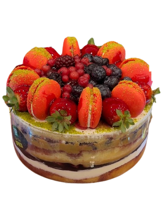 Kırmızı gül pasta