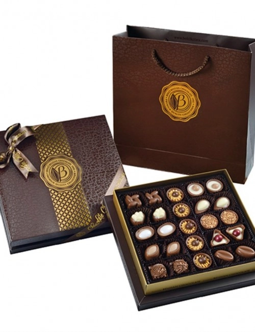 Diamond Kahverengi Hediye Çikolata Kutu 290gr