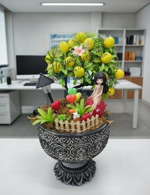 Yapay Meyve Ağaç Aranjmanı